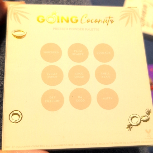 NEW Colourpop Going Coconuts! 9 Pan Eyeshadow Palette NIB NEW IN BOX - Picture 3 of 9